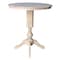 International Concepts Round 36 in Round Top Pedestal Table, 40.9 inH, Unfinished, 36 in W, 36 in L, 40.9 in H, Wood K-36RT-11P-2 - alternate 3